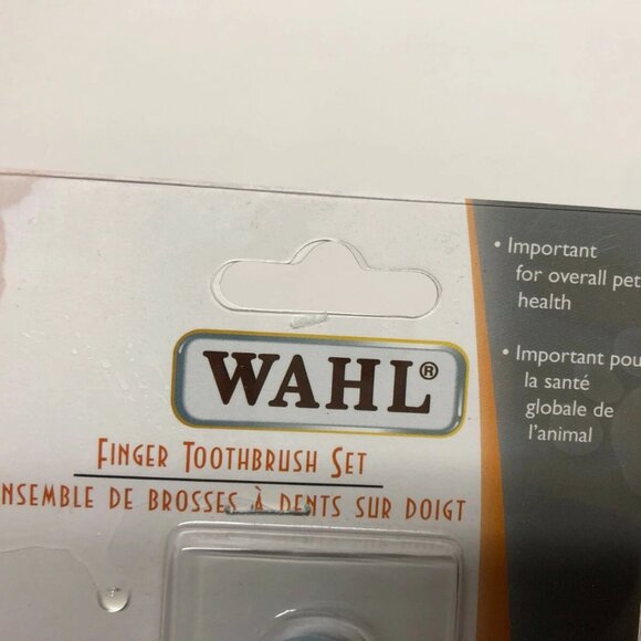 Pet Finger Toothbrush Set of 2 Wahl Pet Care Supplies Dogs Cats New in Package - Picture 6 of 8